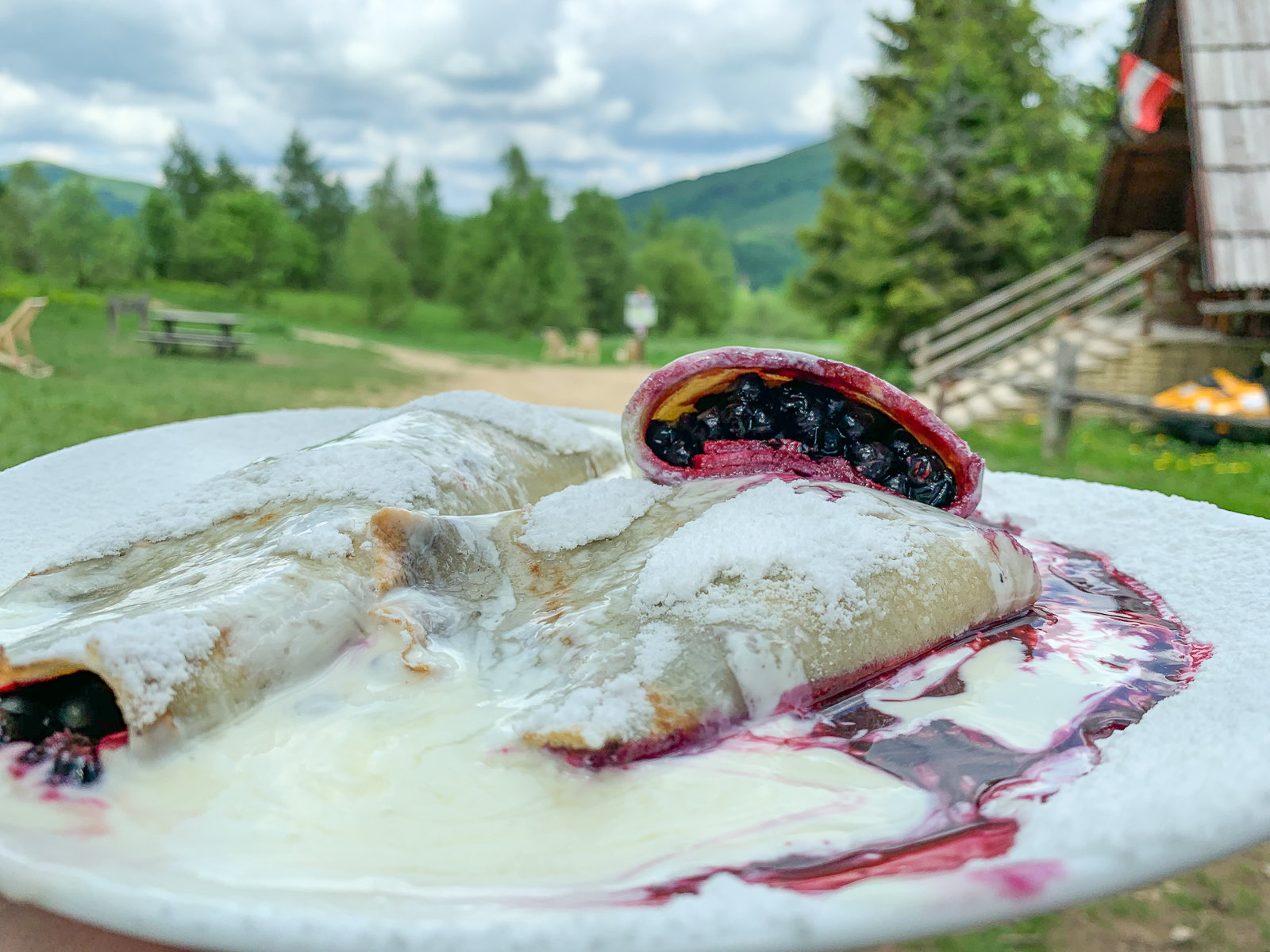 nalesniki z jagodami bieszczady